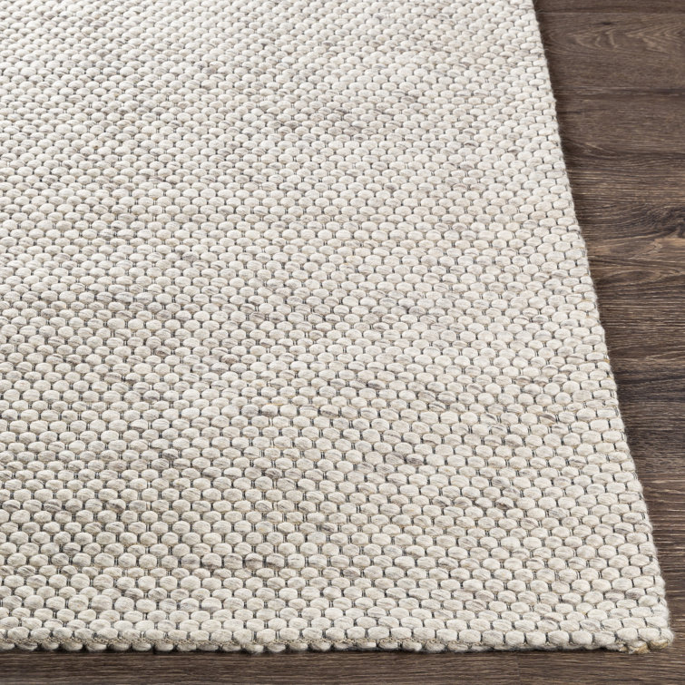 Gracie Oaks Smpad Handmade Flatweave Wool Ivory Rug & Reviews Wayfair